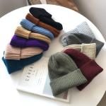 Violette Casual Strickmützen aus Wolle für Damen für den für den Herbst 