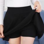 Violette Casual Mini Faltenröcke aus Wolle Handwäsche für Damen Größe 5 XL Große Größen für den für den Sommer 