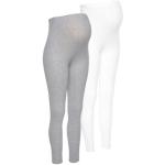 Umstandsleggings NEUN MONATE "2er Pack Hose für Schwangerschaft und Stillzeit" weiß (grau, meliert, weiß) Damen Hosen Umstandsmode