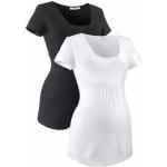 Umstandsshirt NEUN MONATE schwarz-weiß (schwarz, weiß) Damen Shirts Umstandsshirts