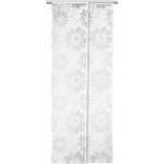 Weiße Blumenmuster Moderne Flächenvorhänge & Flächengardinen mit Blumenmotiv aus Polyester transparent 