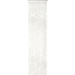 Weiße Schiebegardinen & Schiebevorhänge mit Blumenmotiv aus Textil transparent 