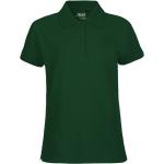 Grüne Kurzärmelige Neutral Fashion Bio Kurzarm-Poloshirts für Damen Größe M 