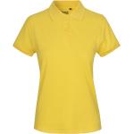 Gelbe Kurzärmelige Neutral Fashion Bio Kurzarm-Poloshirts für Damen Größe M 