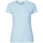 Hellblaue Neutral Fashion Bio T-Shirts für Damen Größe XS 