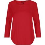 Rote Langärmelige Neutral Fashion Bio T-Shirts für Damen Größe XL 