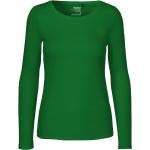 Grüne Langärmelige Neutral Fashion Bio Damenlongsleeves & Damenlangarmshirts Größe L 