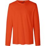 Orange Langärmelige Neutral Fashion Bio T-Shirts für Herren Größe XL 