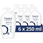 Neutral Parfümfrei Flüssige Handseife für saubere Hände, speziell für empfindliche Haut entwickelt - 6 x 250 ml - Vorteilspack