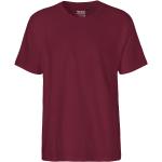 Bordeauxrote Neutral Fashion Bio T-Shirts aus Jersey für Herren Größe XXL 