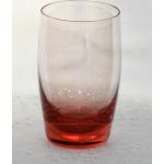 Rote Wassergläser aus Glas 