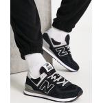 Reduzierte Schwarze New Balance Low Sneaker mit Schnürsenkel aus Leder leicht für Kinder Größe 38 