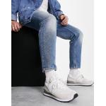 Reduzierte Weiße New Balance Low Sneaker mit Schnürsenkel aus Leder leicht für Herren 