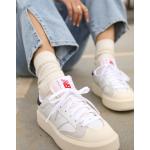 Weiße New Balance Low Sneaker aus Veloursleder für Damen Größe 43,5 