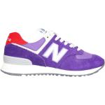 New Balance, 574 Damen Sneakers Lila Rot Weiß Purple, Damen, Größe: 36 1/2 EU