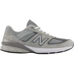 Graue New Balance 990 V5 Low Sneaker aus Veloursleder für Herren Größe 42,5 