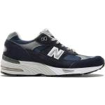 Reduzierte Blaue New Balance 991 Low Sneaker aus Veloursleder für Herren Größe 47,5 