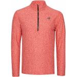 Rote Langärmelige New Balance Stehkragen Herrensweatshirts aus Polyester Größe XL 