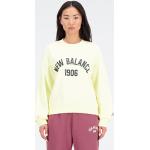 Reduzierte Langärmelige New Balance Essentials Damenfleecepullover & Damenfleeceshirts aus Frottee Größe XL 