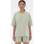 Grüne Oversize New Balance T-Shirts aus Jersey für Damen Größe L 