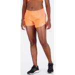 Reduzierte Orange New Balance Impact Kurze Hosen mit Reißverschluss für Damen Größe L 