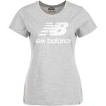 Reduzierte Graue New Balance Essentials T-Shirts für Herren Größe XS 