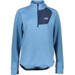 Reduzierte Hellblaue Color Blocking New Balance Stehkragen Herrenfleecepullover & Herrenfleeceshirts mit Reißverschluss aus Fleece Größe XL 