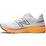 New Balance Men's Fresh Foam X 860 V12 Running Shoe, White/Vibrant Apricot/Vibrant Orange, 9 Wide