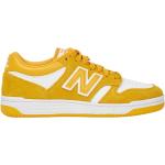 Reduzierte Gelbe New Balance Low Sneaker mit Schnürsenkel aus Leder für Herren Größe 41,5 