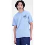 Reduzierte Blaue New Balance Essentials T-Shirts aus Jersey für Herren Größe M 