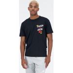 Reduzierte Schwarze Kurzärmelige New Balance Essentials T-Shirts aus Jersey für Herren Größe S 