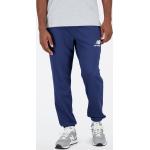 New Balance Herren Essentials Stacked Logo French Terry Sweatpant Jogginghose in Blau, Cotton Fleece, Größe XS