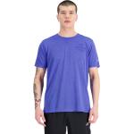 Reduzierte Blaue New Balance Impact T-Shirts für Herren Größe M 