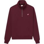 New Balance Unisex Made in USA Quarter Zip Pullover in Rot, Cotton Fleece, Größe L