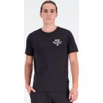 Reduzierte Schwarze Sportliche Kurzärmelige New Balance T-Shirts aus Jersey für Herren Größe L 