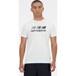 Weiße New Balance Essentials T-Shirts für Herren Größe XXL 