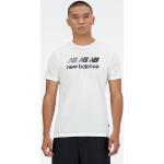 Weiße New Balance Essentials T-Shirts für Herren Größe XL 