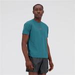 Kurzärmelige New Balance Impact T-Shirts für Herren Größe S 