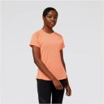 Kurzärmelige New Balance Impact T-Shirts für Damen Größe S 