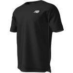 Schwarze Kurzärmelige New Balance Impact T-Shirts für Herren Größe S 