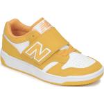 Reduzierte Gelbe New Balance 480 Low Sneaker aus Leder für Kinder Größe 30 