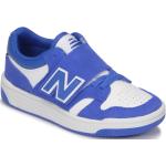 Blaue New Balance 480 Low Sneaker aus Leder für Kinder Größe 29 
