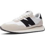 Weiße New Balance 237 Low Sneaker aus Leder leicht für Herren Größe 40,5 