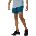 Blaue New Balance Q Speed Herrenshorts aus Polyester für den für den Sommer 