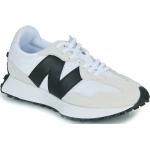 Reduzierte Weiße New Balance 327 Low Sneaker aus Leder für Damen Größe 42 