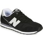 Schwarze New Balance 373 Low Sneaker aus Leder für Herren Größe 42,5 