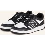 Schwarze New Balance 480 Low Sneaker aus Glattleder für Kinder 