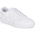 Weiße New Balance 480 Low Sneaker aus Leder für Damen Übergrößen 