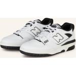 Schwarze New Balance 550 Low Sneaker aus Glattleder für Herren Größe 46,5 