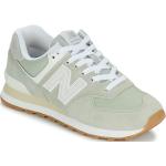 Grüne New Balance 574 Low Sneaker aus Leder für Damen Größe 38 